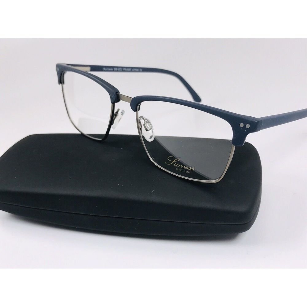 New Designer Inspired SUCCESS SS-502 Matte Blue Eyeglasses 53mm with Case
